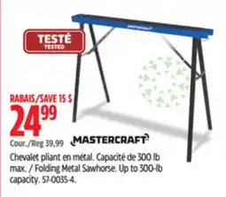 Canadian Tire Mastercraft Folding Metal Sawhorse offer