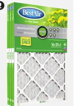 Canadian Tire BestAir MERV 8 16 x 25˝ Furnace Filter, 3-Pack offer