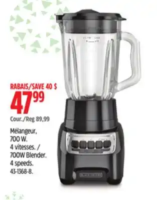 Canadian Tire 700W Blender offer