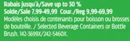 Canadian Tire Selected Beverage Containers or Bottle Brush offer