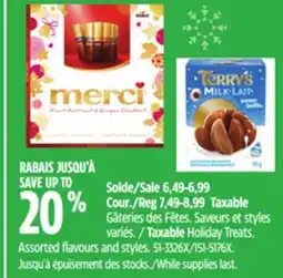 Canadian Tire Taxable Holiday Treats. Assorted flavours and styles offer