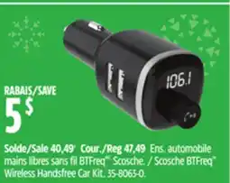 Canadian Tire Scosche Wireless Handsfree Car Kit offer