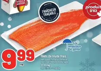 Metro FILETS DE TRUITE FRAIS | FRESH TROUT FILLETS offer