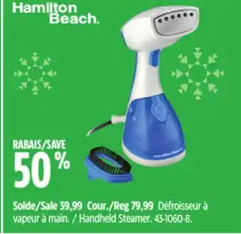 Canadian Tire Handheld Steamer offer