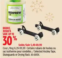 Canadian Tire Selected Hockey Tape, Skateguards or Drying Rack offer