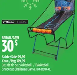 Canadian Tire Basketball Shootout Challenge Game offer