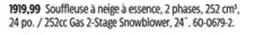 Canadian Tire 252cc Gas 2-Stage Snowblower, 24˝ offer