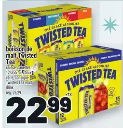 Metro BOISSON DE MALT TWISTED TEA | TWISTED TEA MALT DRINK offer