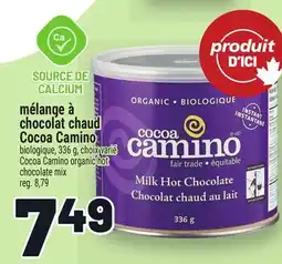 Metro MÉLANGE À CHOCOLAT CHAUD COCOA CAMINO | COCOA CAMINO ORGANIC HOT CHOCOLATE MIX offer