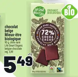 Metro CHOCOLAT BELGE MIEUX‑ÊTRE BIOLOGIQUE | LIFE SMART ORGANIC BELGIAN CHOCOLATE offer