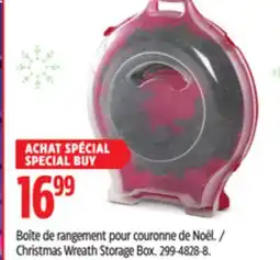 Canadian Tire STERILITE Christmas Wreath Storage Box offer