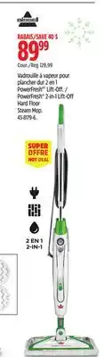Canadian Tire BISSELL PowerFresh 2-in-1 Lift-Off Hard Floor Steam Mop offer