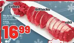Metro FILET DE BOEUF ENTIER | WHOLE BEEF TENTERLOIN COV offer