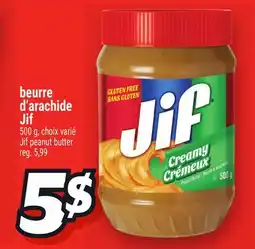 Metro BEURRE D'ARACHIDE JIF | JIF PEANUT BUTTER offer