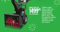 Canadian Tire Gas 2-Stage Power Steering Snowblower, 24 with Heated Grips & Electric Start offer