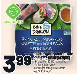 Metro GALETTES POUR ROULEAUX DE PRINTEMPS BLUE DRAGON | BLUE DRAGON SPRING ROLL WRAPPERS offer