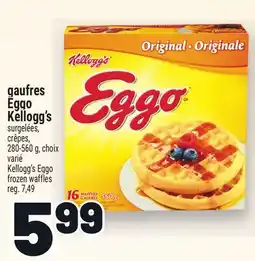 Metro GAUFRES EGGO KELLOGG'S | KELLOGG'S EGGO FROZEN WAFFLES offer