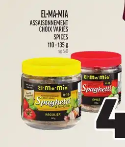 Metro EL•MA•MIA ASSAISONNEMENT CHOIX VARIÉS SPICES offer