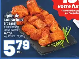 Metro PÉPITES DE SAUMON FUMÉ ARTISANAL | ARTISANAL SMOKED SALMON NUGGETS offer