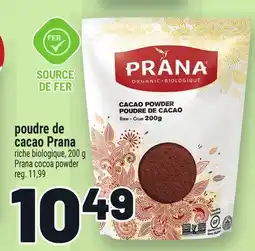 Metro POUDRE DE CACAO PRANA | PRANA COCOA POWDER offer