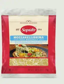 Metro FROMAGE RÂPÉ MOZZARELLISSIMA LÉGER SAPUTO | SAPUTO MOZZARELLISSIMA LIGHT CHEESE offer