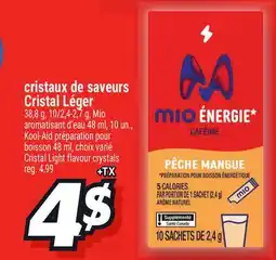 Metro CRISTAUX DE SAVEURS CRISTAL LÉGER | CRISTAL LIGHT FLAVOUR CRYSTALS offer