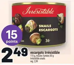 Metro ESCARGOTS IRRÉSISTIBLE | IRRÉSISTIBLE SNAILS offer
