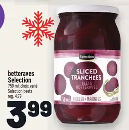 Metro BETTERAVES SELECTION | SELECTION BEETS offer