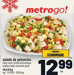Metro SALADE DE PÉTONCLES | SCALLOP SALAD offer
