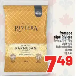 Metro FROMAGE RÂPÉ RIVIERA | RIVIERA SHREDDED CHEESE offer