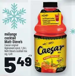 Metro MÉLANGE COCKTAIL MATT‑STEVE'S | MATT‑STEVE'S COCKTAIL MIX offer