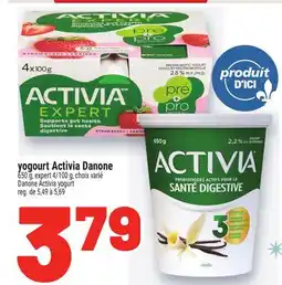 Metro YOGOURT ACTIVIA DANONE | DANONE ACTIVIA YOGURT offer