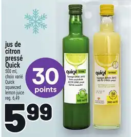 Metro JUS DE CITRON PRESSÉ QUICK | QUICK SQUEEZED LEMON JUICE offer