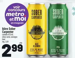 Metro BIÈRE SOBER CARPENTER | BEER offer