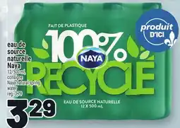 Metro EAU DE SOURCE NATURELLE NAYA | NAYA NATURAL SPRING WATER offer