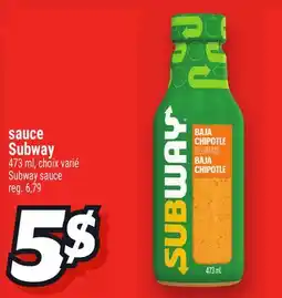 Metro SAUCE SUBWAY | SUBWAY SAUCE offer
