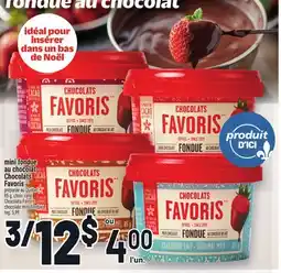 Metro MINI FONDUE AU CHOCOLAT CHOCOLATS FAVORIS | CHOCOLATS FAVORIS CHOCOLATE MINI FONDUE offer
