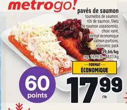 Metro PAVÉS DE SAUMON | SALMON PORTIONS offer