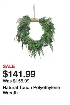 Wayfair Natural Touch Polyethylene Wreath offer