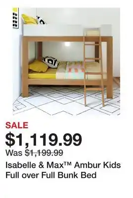 Wayfair Isabelle & Max Ambur Kids Full over Full Bunk Bed offer