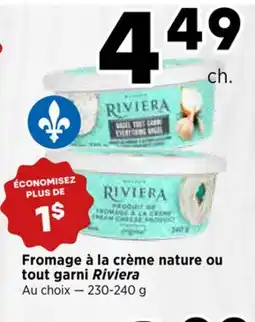 Val-Mont Fromage à la crème nature ou tout garni Riviera offer