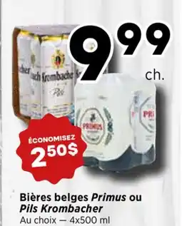Val-Mont Bières belges Primus ou Pils Krombacher offer