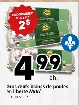 Val-Mont Gros œufs blancs de poules en liberté Nutri offer
