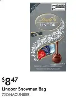 Walmart Lindoor Snowman Bag offer