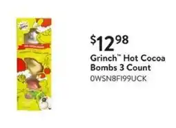 Walmart Grinch Hot Cocoa Bombs 3 Count offer