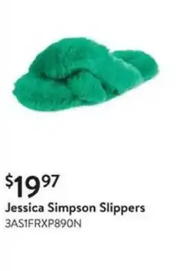 Walmart Jessica Simpson Slippers offer