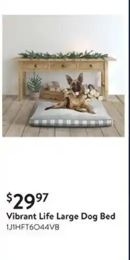 Walmart Vibrant Life Large Dog Bed offer