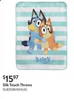 Walmart Silk Touch Throws offer
