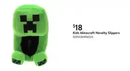 Walmart Kids Minecraft Novelty Slippers offer