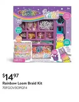 Walmart Rainbow Loom Braid Kit offer
